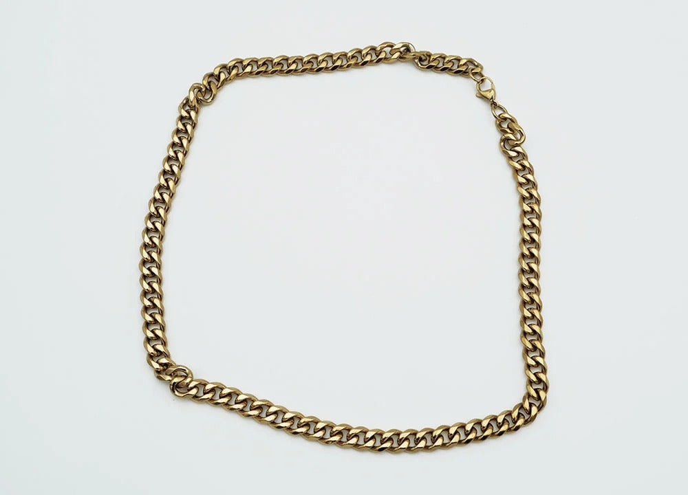Chain Steel Gold 9mm 60cm