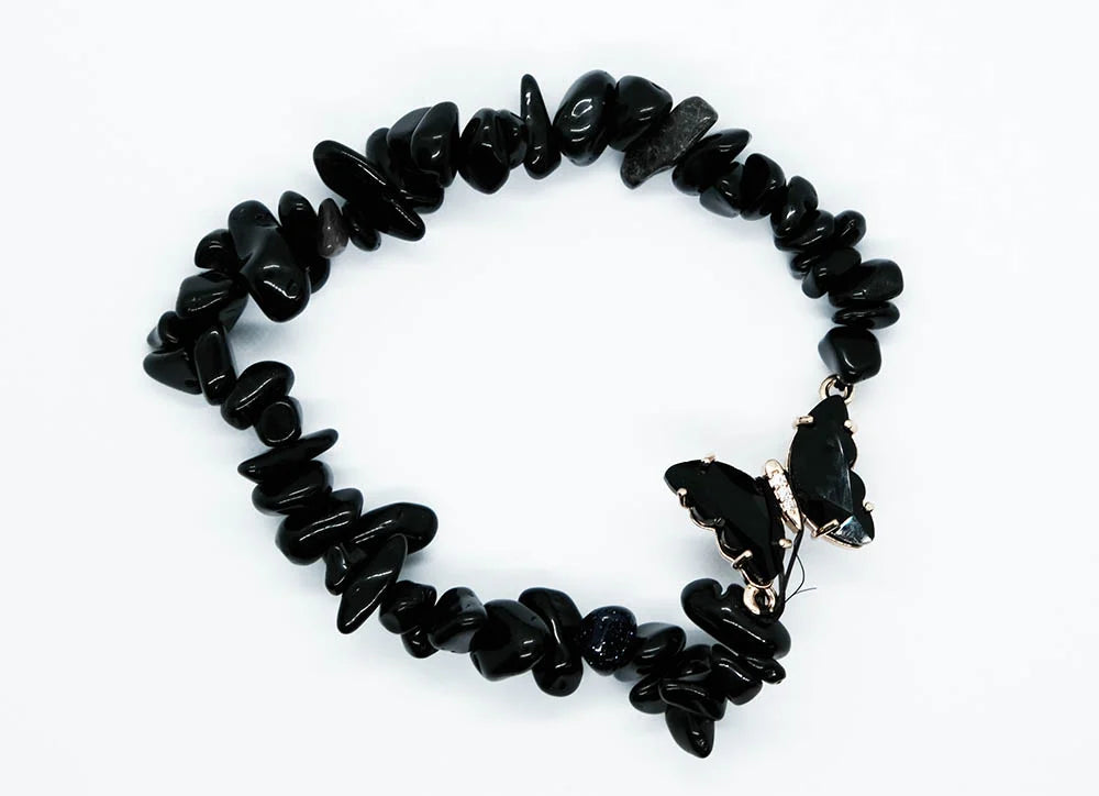 Bracelet.Ch Butterfly Obsidian