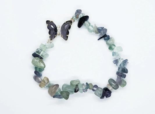 Bracelet.Ch Butterfly Fluorite