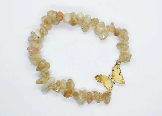 Bracelet.Ch Butterfly Citrine