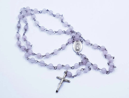Rosary Bead Rose Quartz Stones