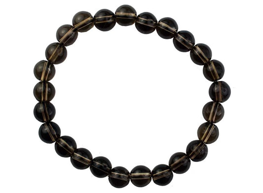 Bracelet Smoky Quartz 8mm Bead SKU: 77248