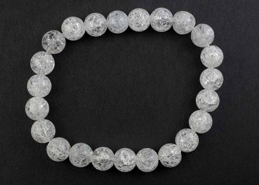 Bracelet Crack Quartz Bead SKU: 77249