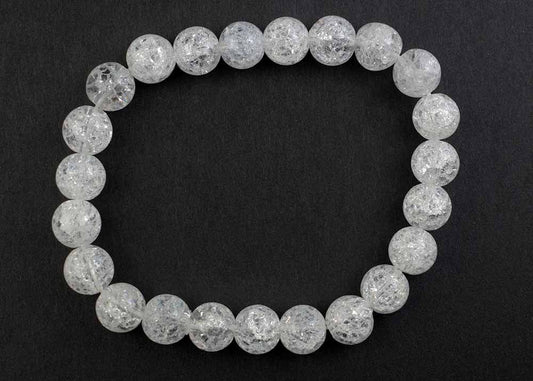 Bracelet Crack Quartz Bead SKU: 77249