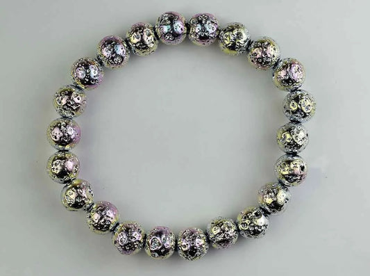 Bracelet MultiPlated Lava Bead SKU: 77252