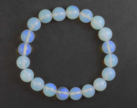 Bracelet Opalite 10mm Beads SKU: 77258