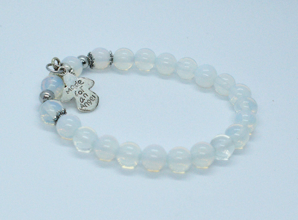 Bracelet 8mm Bead Opalite Angel SKU: 77911