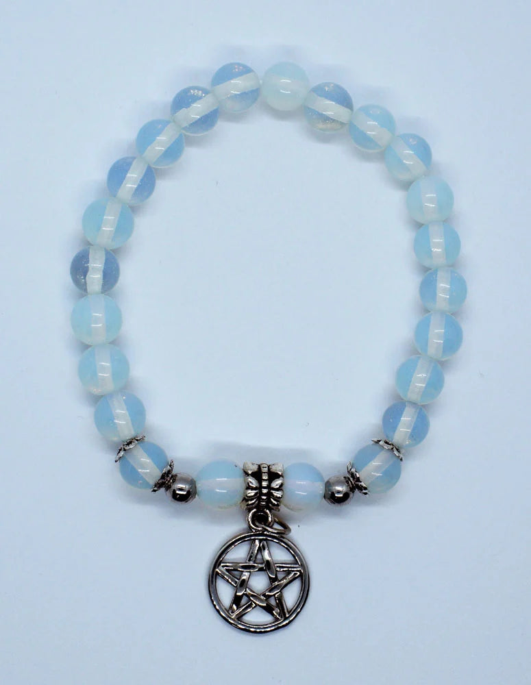 Bracelet 8mm Bead Opalite Pent SKU: 77914