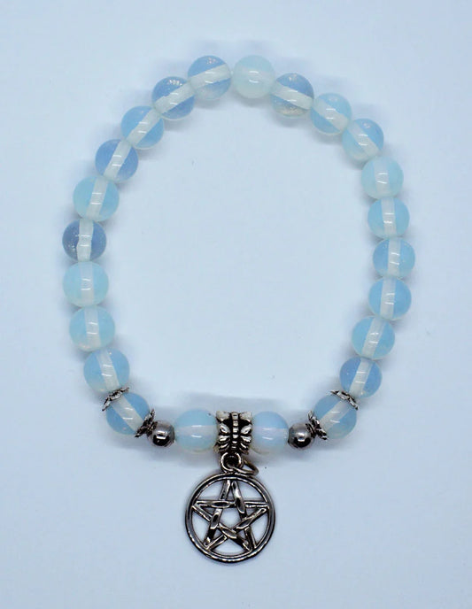 Bracelet 8mm Bead Opalite Pent SKU: 77914