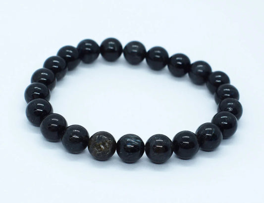 Bracelet 8mm Bead Arfvedsonite SKU: 78064