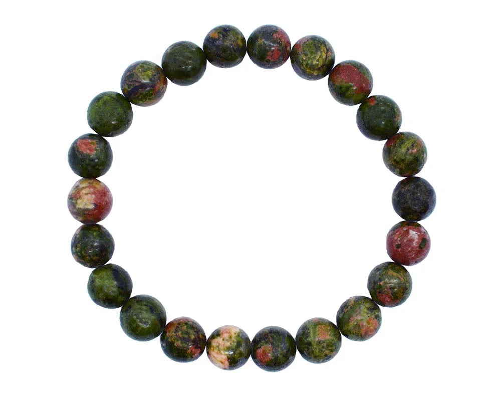 Bracelet Unakite Bead 8mm SKU: 78553