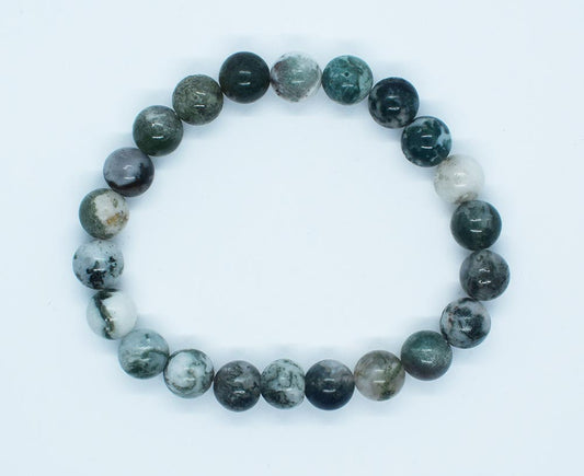 Bracelet 8mm Tree Agate SKU: 79543