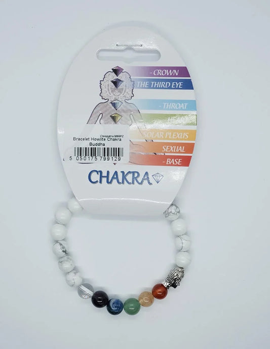 Bracelet Howlite Chakra Buddha SKU: 79912