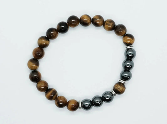 Bracelet Tiger Eye Hematite SKU: 87366