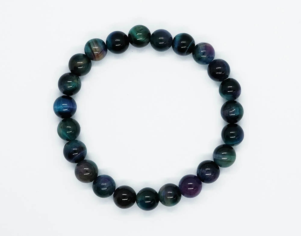 Bracelet 8mm Rainbow Tiger Eye SKU: 87368