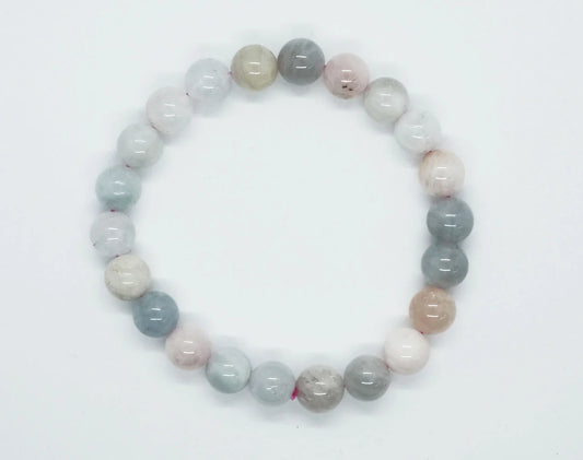 Bracelet 8mm Bead Beryl Aquamarine SKU: 87717