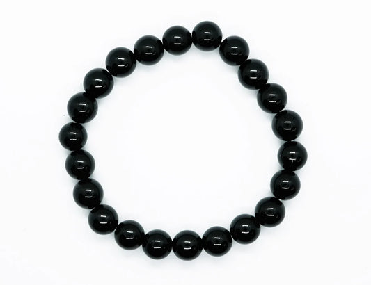 Bracelet 8mm Bead Black Obsidian SKU: 87718