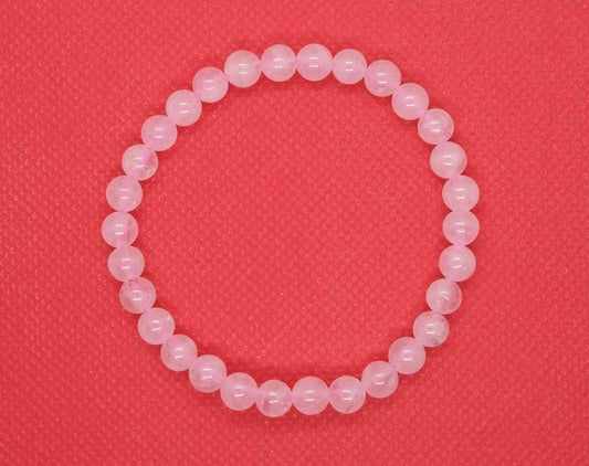 Bracelet 6mm Bead Rose Quartz SKU: 87728