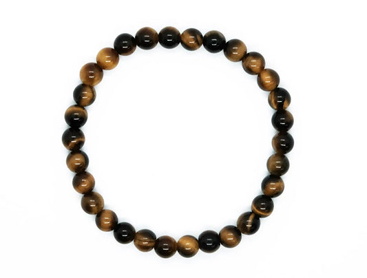 Bracelet 6mm Bead Tiger Eye SKU: 87933