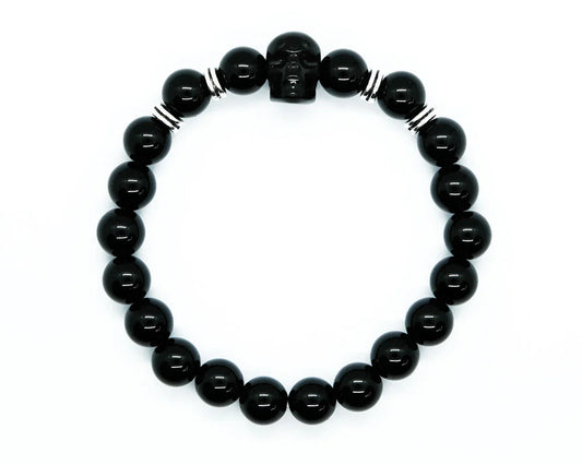 Bracelet Obsidian With Skull SKU: 88143