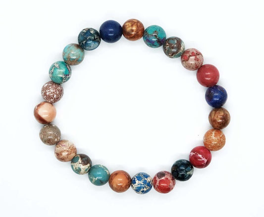 Bracelet 8mm Sedimental Jasper SKU: 89423