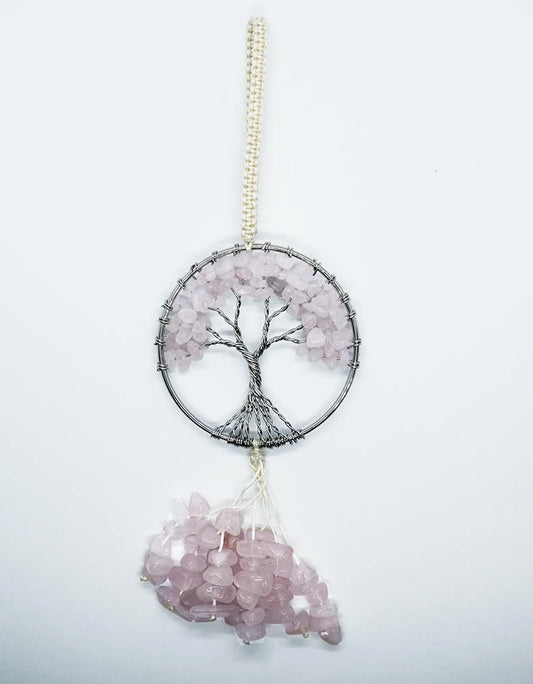 Hanger Tree Of Life Rose Quartz SKU: 89533