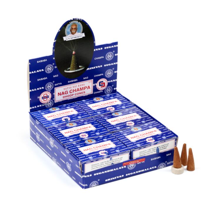 Satya Sai Baba Nag Champa Dhoop Incense Cones