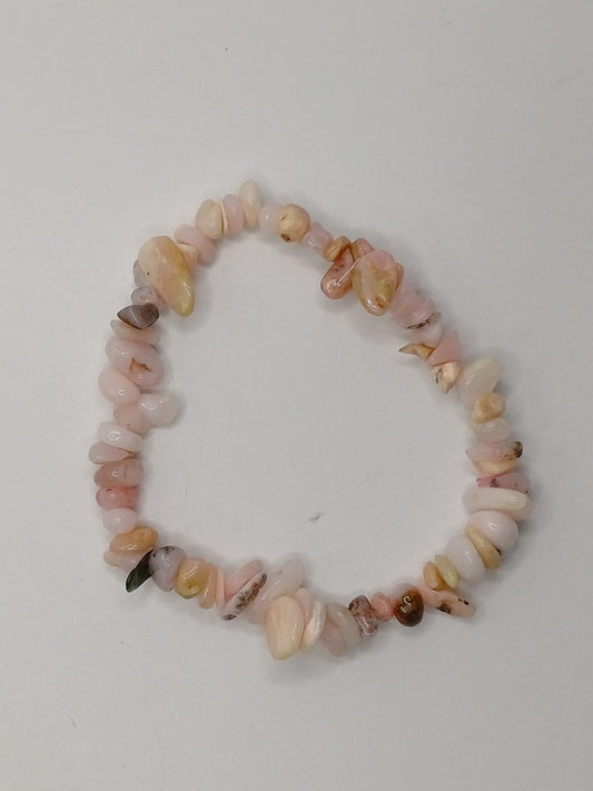 CRYSTAL BRACELET Pink Opal Chip