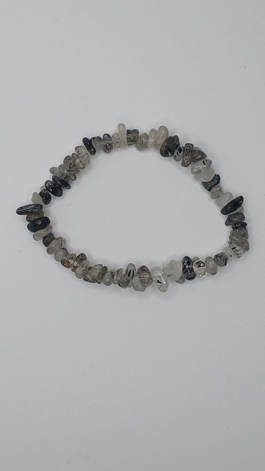 CRYSTAL BRACELET Tourmalinated Quartz