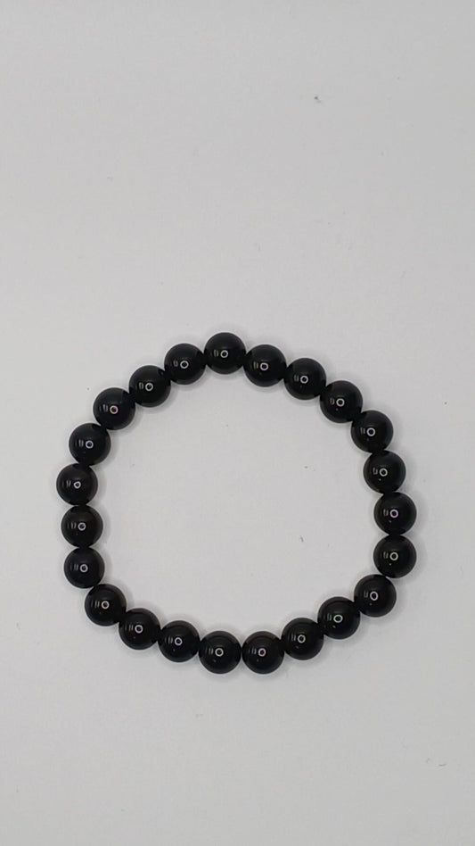CRYSTAL BEAD  BRACELET Onyx