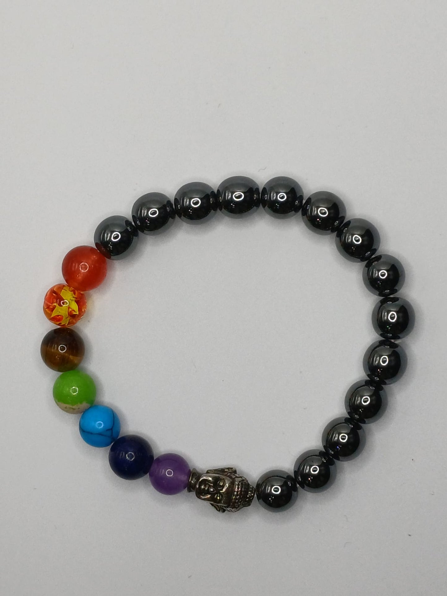 BRACELET CHAKRA hemetite chakra Buddha