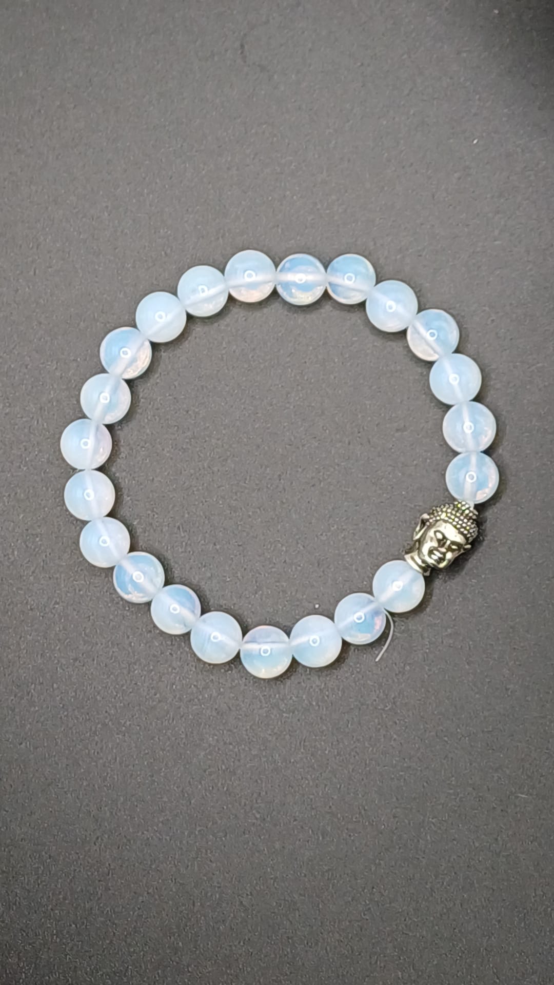 CRYSTAL BEAD BRACELET  metal opalite