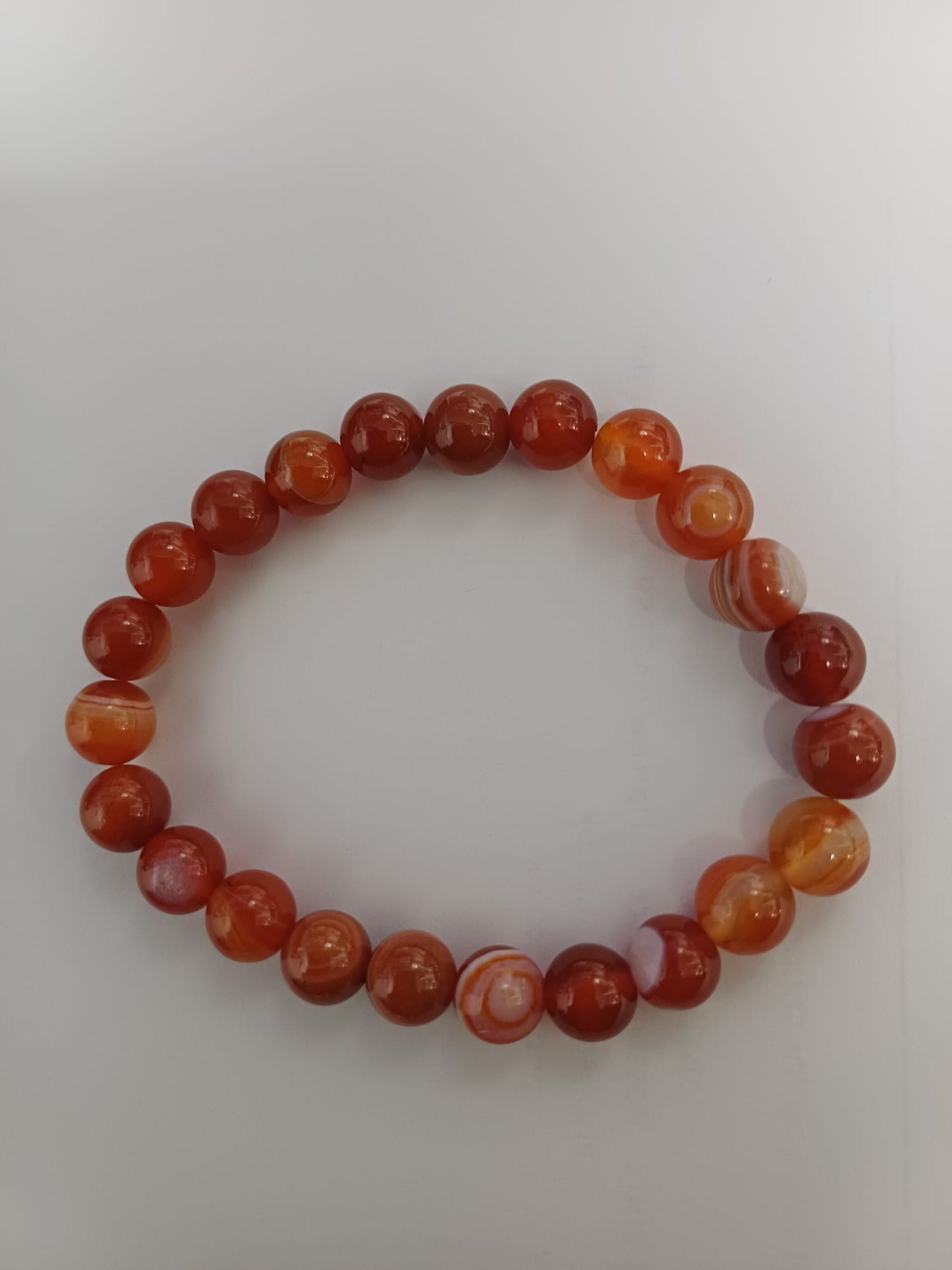 bracelet stripe agate carnelian