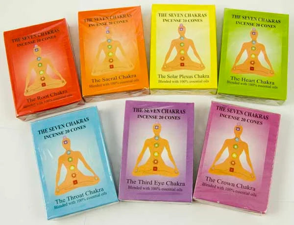 Incense Cones Chakra Pack Of 7