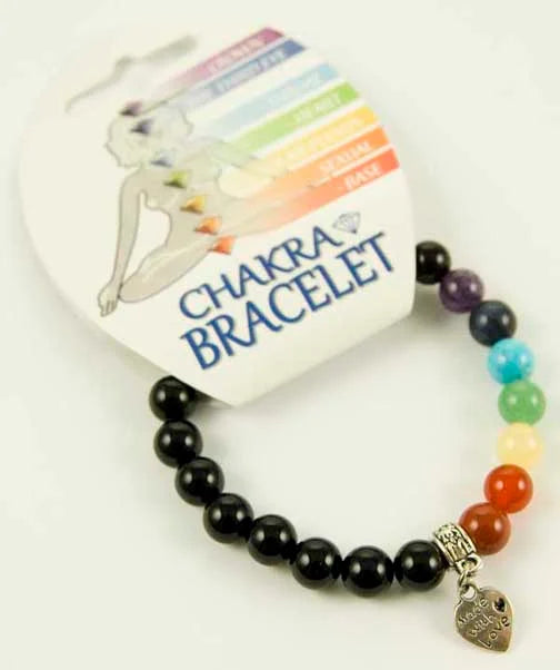 Bracelet 8mm Bead With Heart SKU: 72914